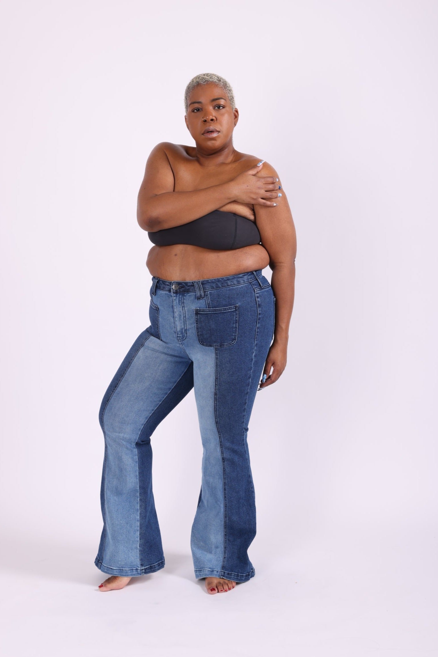 Jackie High Waisted Flare Denim Jeans West McCoy